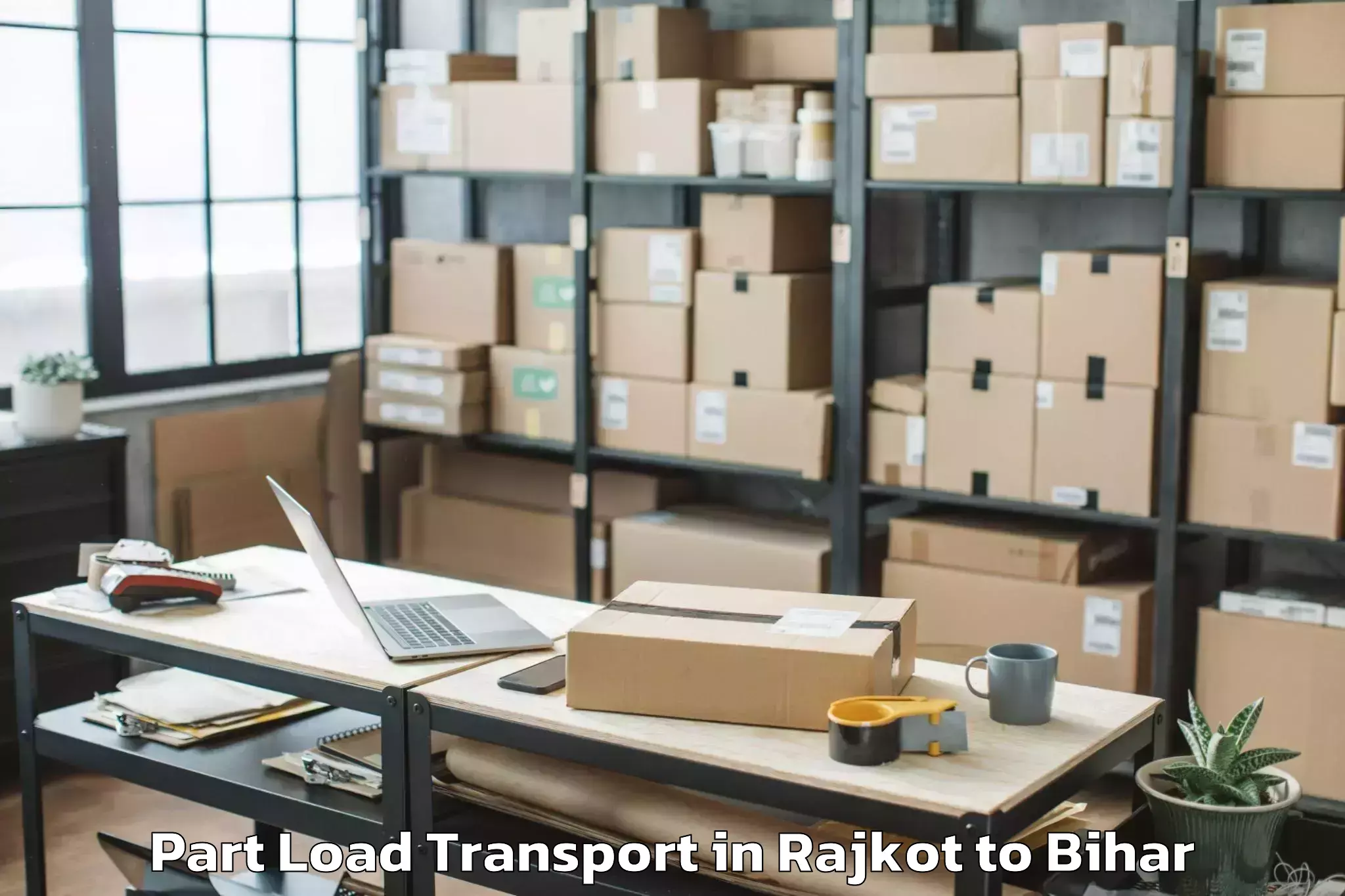 Book Rajkot to Kurtha Part Load Transport Online